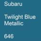 Preview: Subaru, Twilight Blue Metallic, 646.